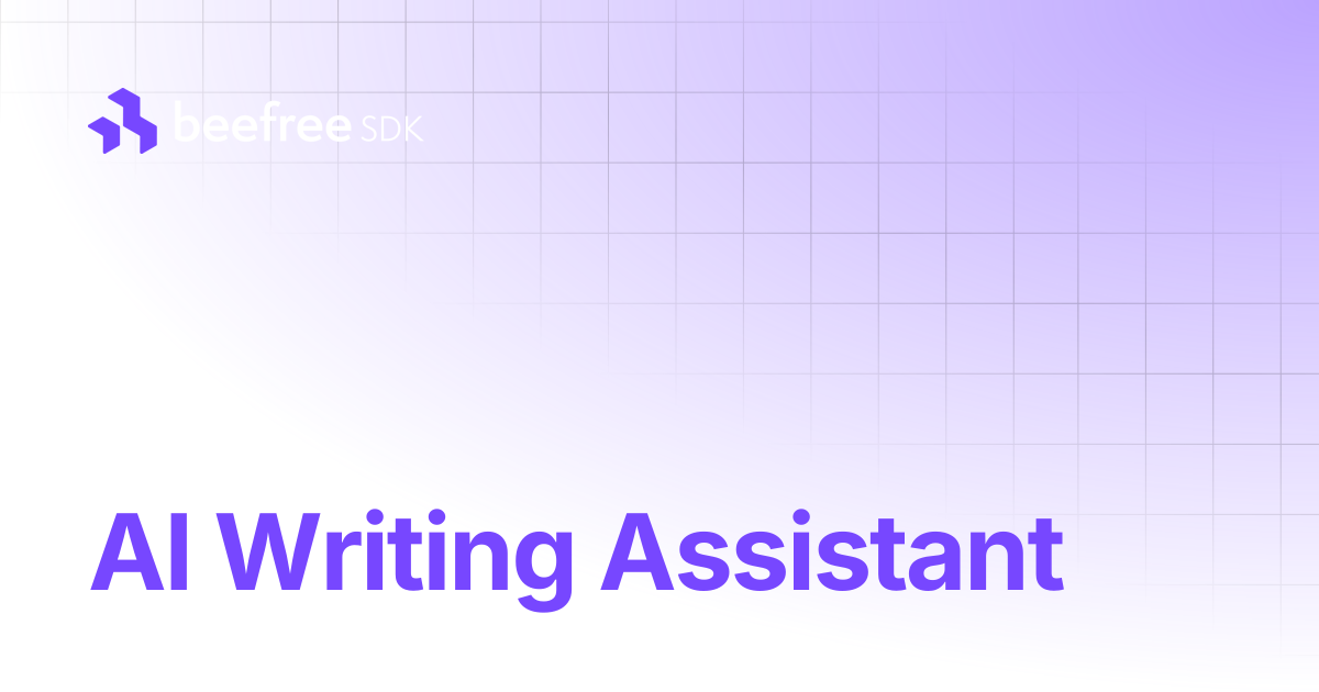 AI Writing Assistant | Beefree SDK